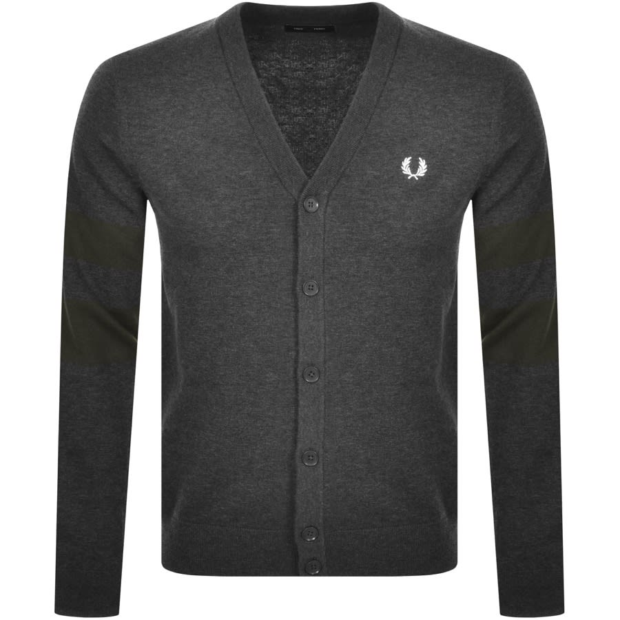 Alternative Image for ProductFred Perry Classic Knit Cardigan Grey1